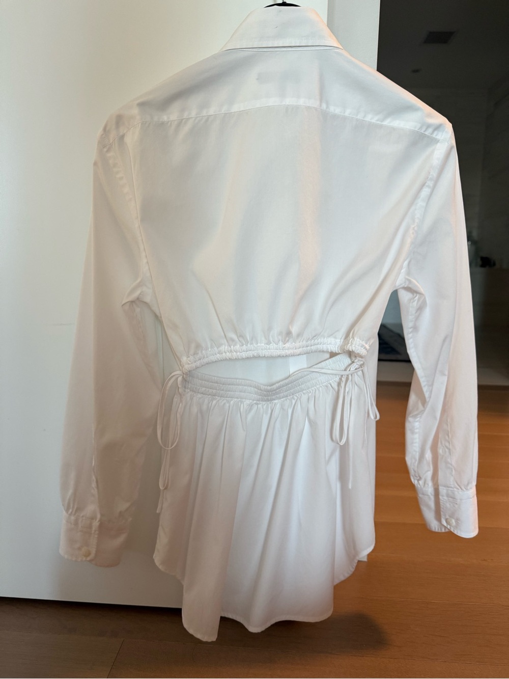 rag & bone White Button-Down Women's Shirt with open back